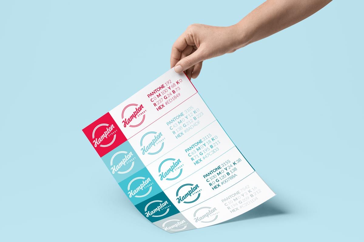 Hampton Street branding style guide logo 